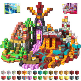 SSAWER 150pcs magnetic blocks for kids' creative building and STEM play