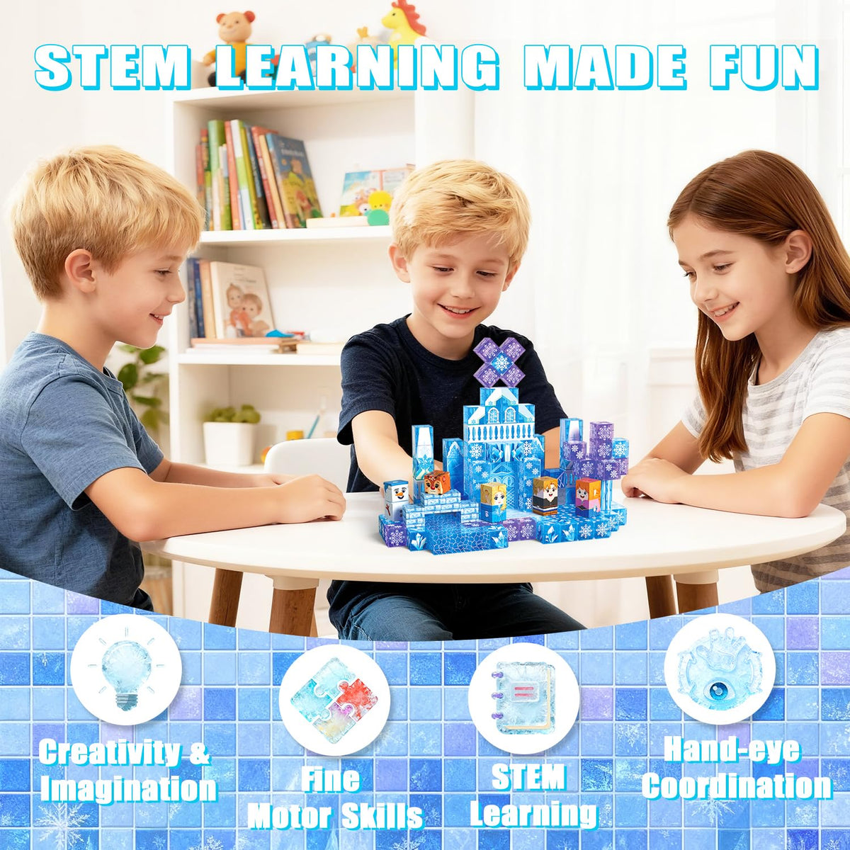 SSAWER Bright colors support fine motor skills and focused, engaging play for kids.