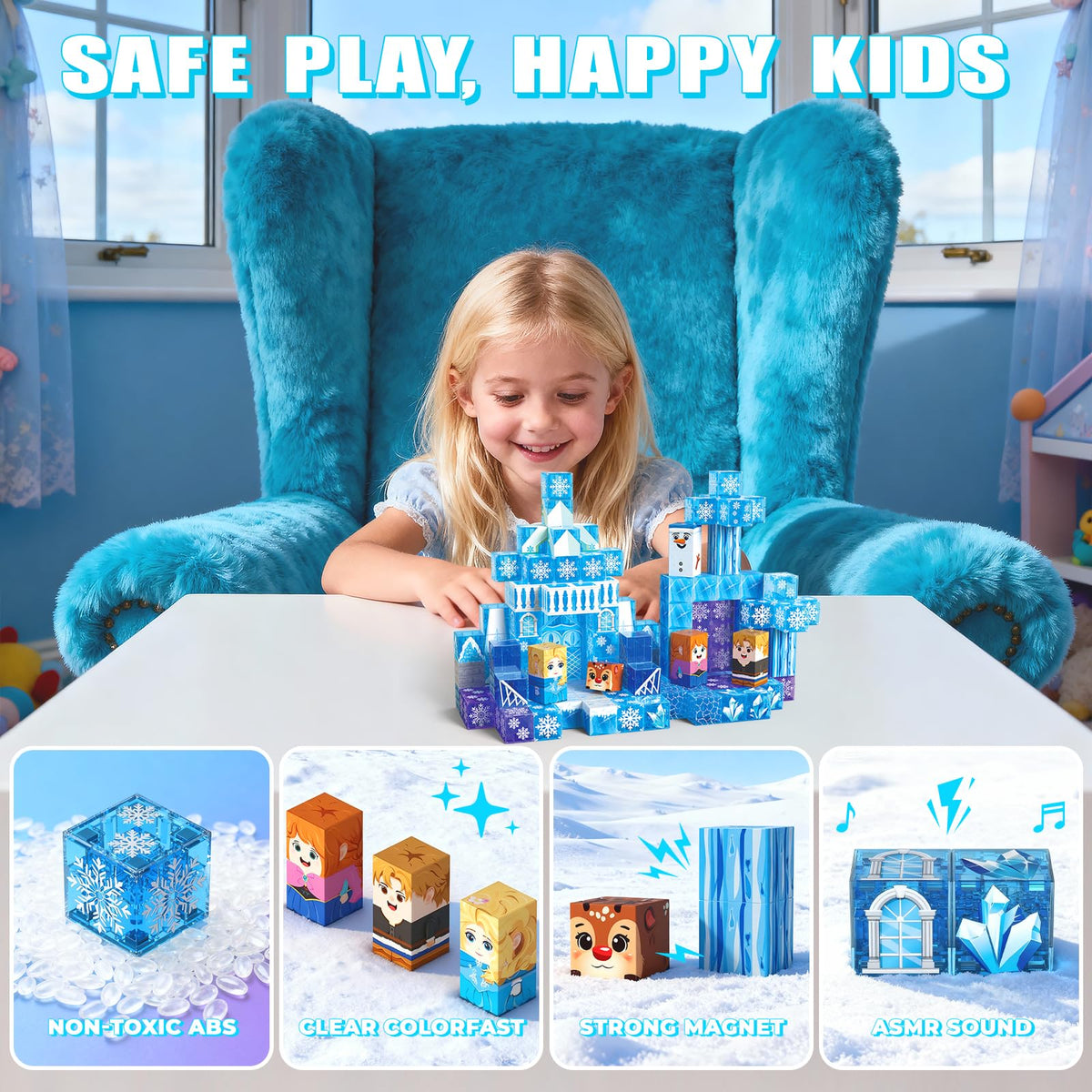 SSAWER Durable ABS construction keeps colors vibrant during active play.