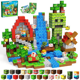 SSAWER magnetic blocks 100pc cubes for creative building and STEM play
