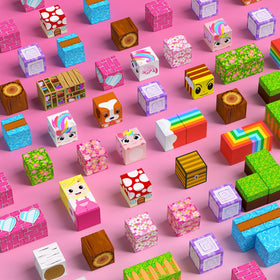 SSAWER magnetic blocks castle-patterns — kids build castle designs to boost spatial thinking.