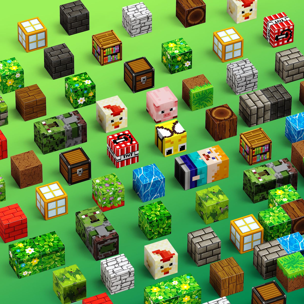 SSAWER blocks with colorful pieces for pattern and imaginative construction