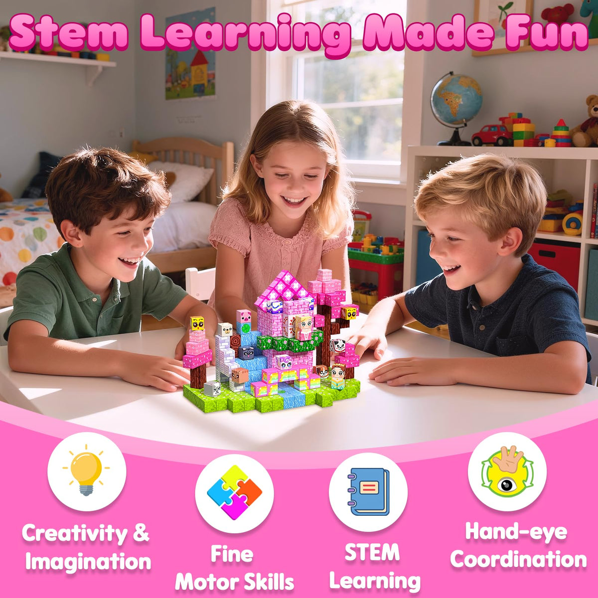 SSAWER Magnetic Blocks gift-ready set ideal for birthdays and holidays.