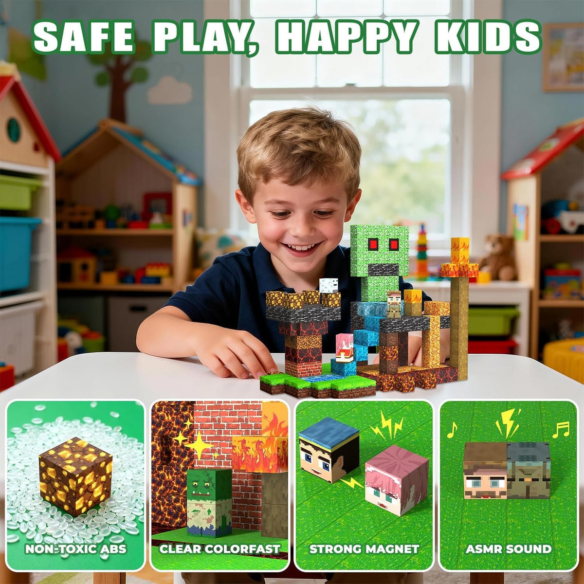 SSAWER STEM-friendly blocks promote hands-on learning through creative builds