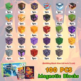 SSAWER magnetic blocks with storybook guide inspires imaginative construction.