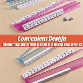 Close-up of push rod detail on SSFUN rack for precise tile alignment