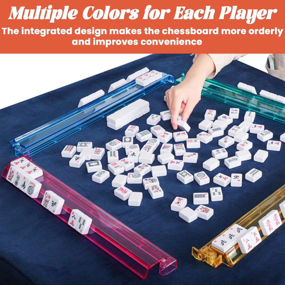 SSFUN wall alignment feature shown on clear acrylic rack set