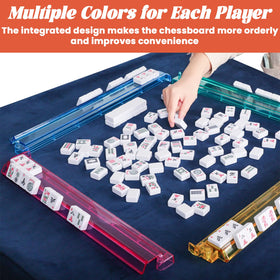 SSFUN wall alignment feature shown on clear acrylic rack set