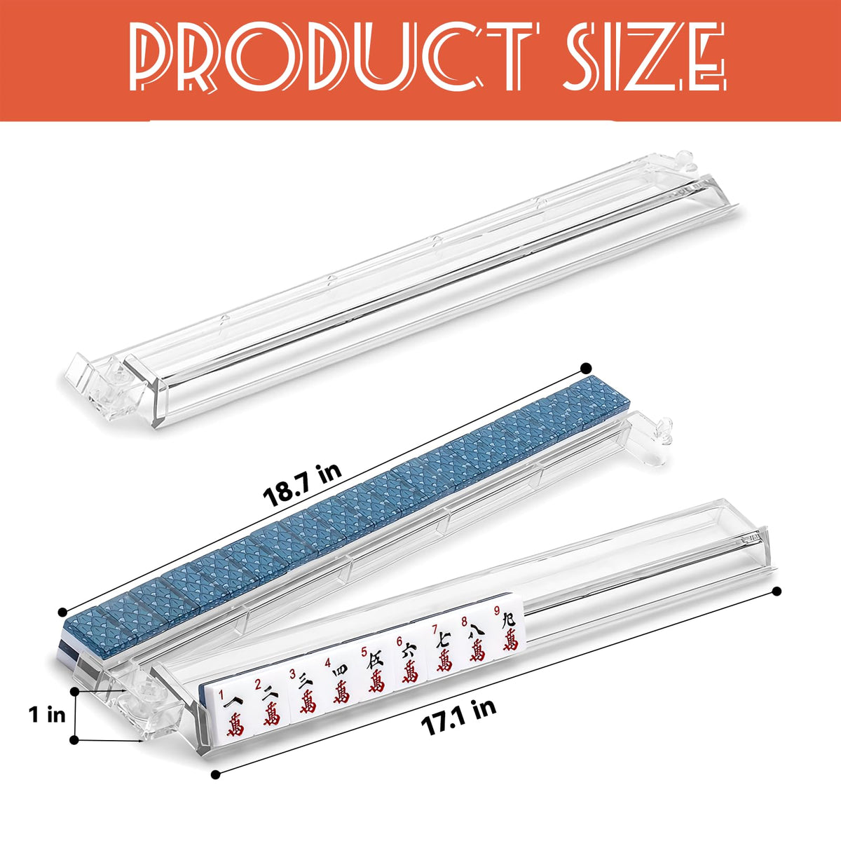 Compatible with standard mahjong tiles and sets for broad use
