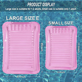 SLLAK inflatable pool float headrest supports neck during sunbathing.