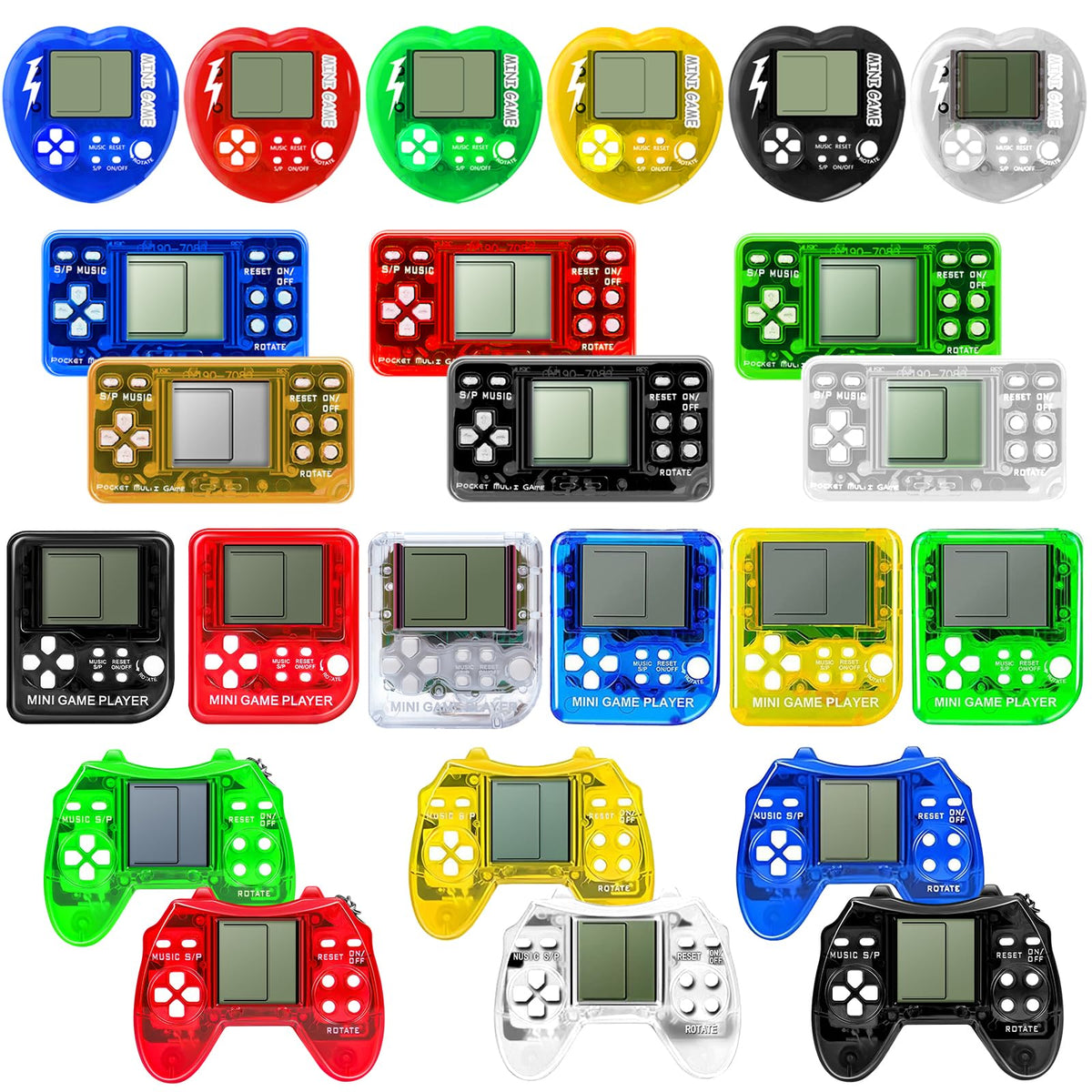 SSRMX arcade keychain; vibrant party favor for kids