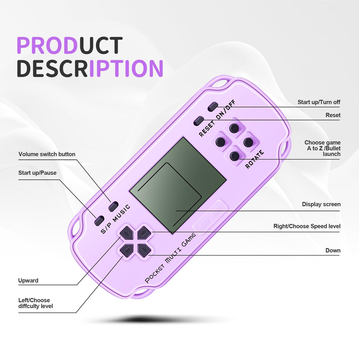 SSRMX portable mini gamepad keychain, easy to carry on keys, backpacks, or phone cases.