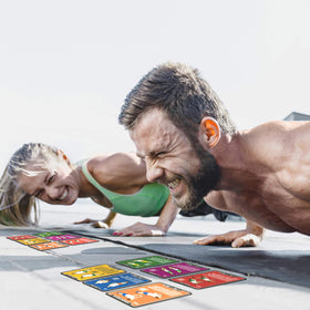 Stack 52 card matrix workouts offering variety to prevent gym boredom.