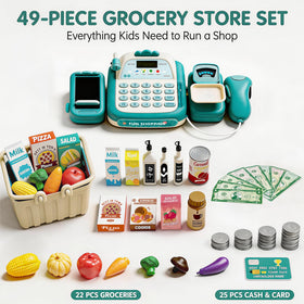 STACTCUTE 25-piece money set enables authentic cash handling practice.