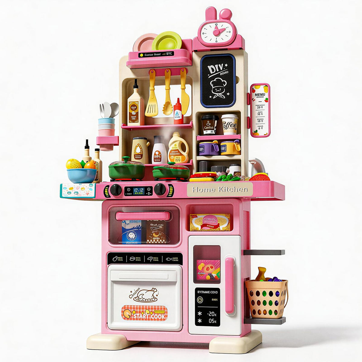 STACTCUTE 338in kid kitchen stovetop image highlights immersive pretend cooking with lights and sounds.