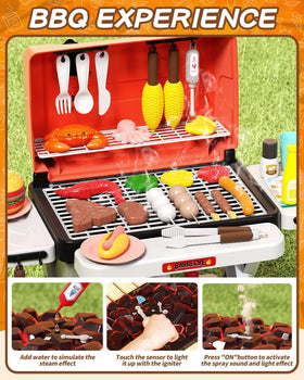 STACTCUTE 60-piece accessory kit includes tongs, plates and pretend foods.
