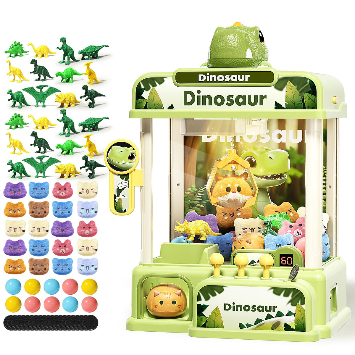 STACTCUTE dinosaur claw machine assembly-free ready for play