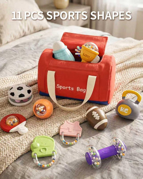 STACTCUTE ergonomic grip rattle designed for easy grasp by little fingers.