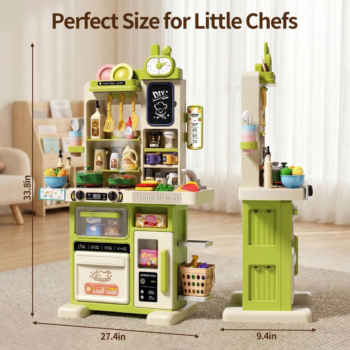 STACTCUTE kids kitchen sink with automatic water flow for hands-on learning.