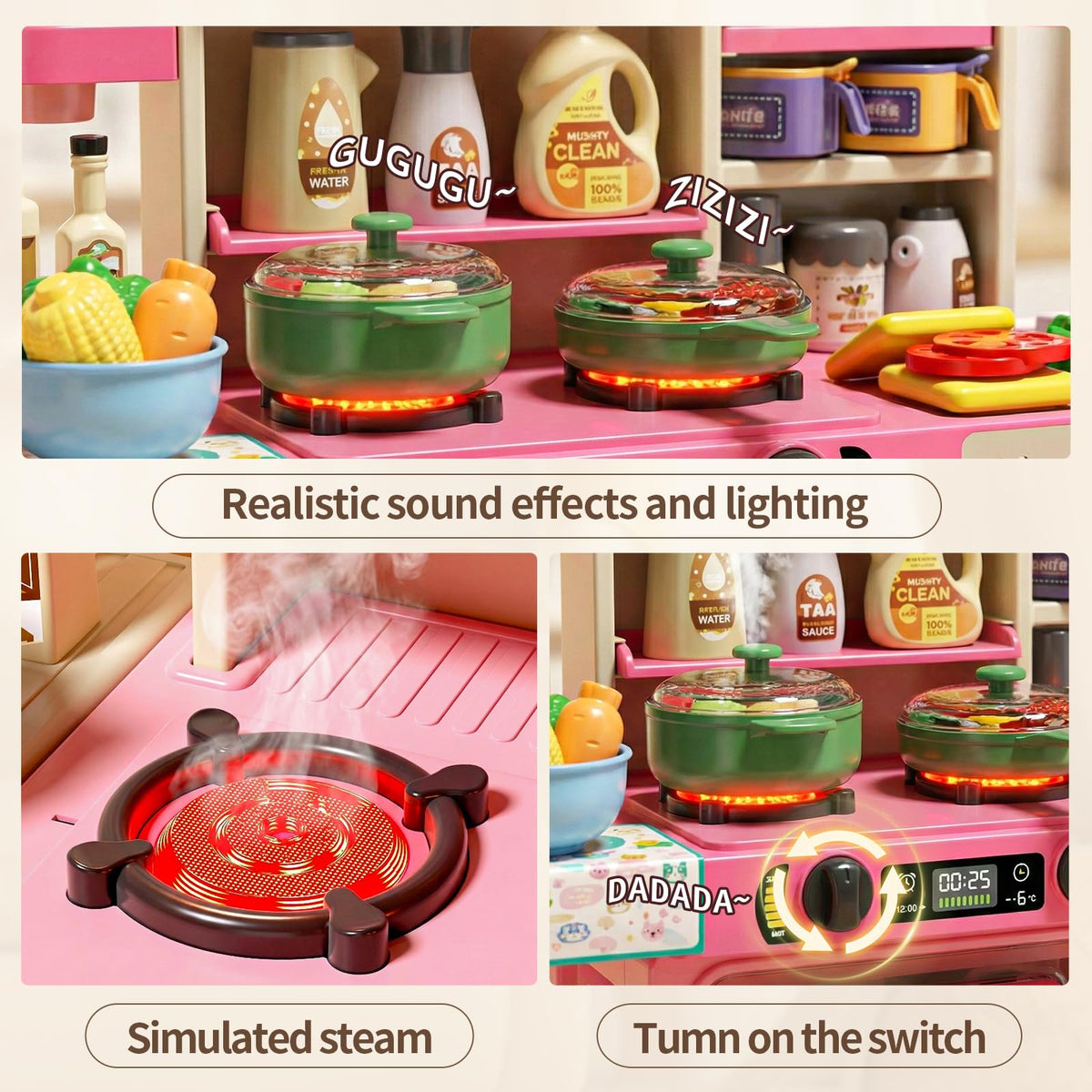 STACTCUTE menu board and blackboard support daily specials and language development.