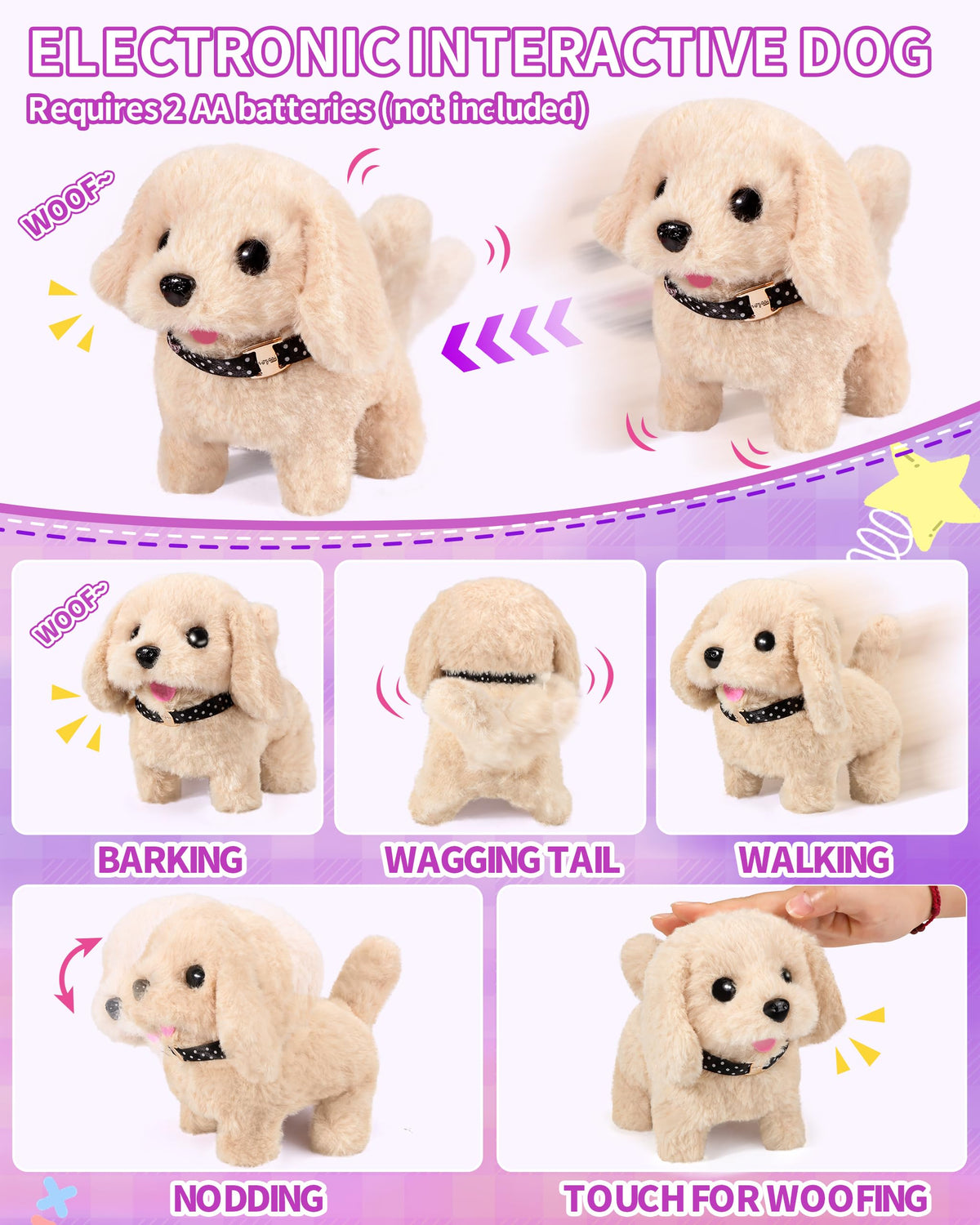 STACTCUTE portable puppy stroller showcases a house-shaped design for indoor/outdoor play.