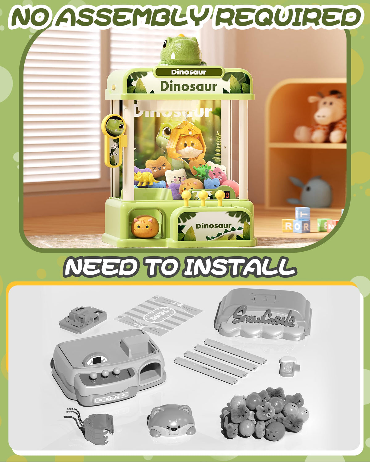 STACTCUTE 78-piece prize set for diverse rewards and playtime