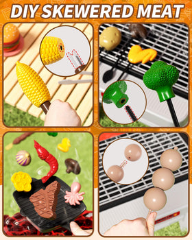 STACTCUTE X-frame anti-tip base keeps the grill steady during play.
