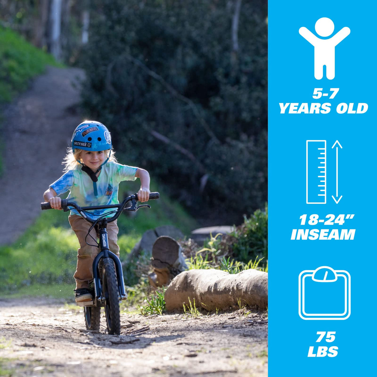 STACYC 16eDRIVE side profile emphasizes low center of gravity for stable learning.