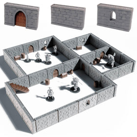 STAHLHAMMERS dungeon walls 28mm scale for immersive dungeon layouts