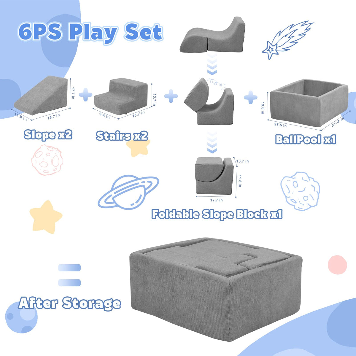 STAOLENE easy assembly and machine-washable covers simplify daily cleanup.