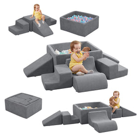 STAOLENE soft foam climbing blocks with two stairs for safe toddler exploration.