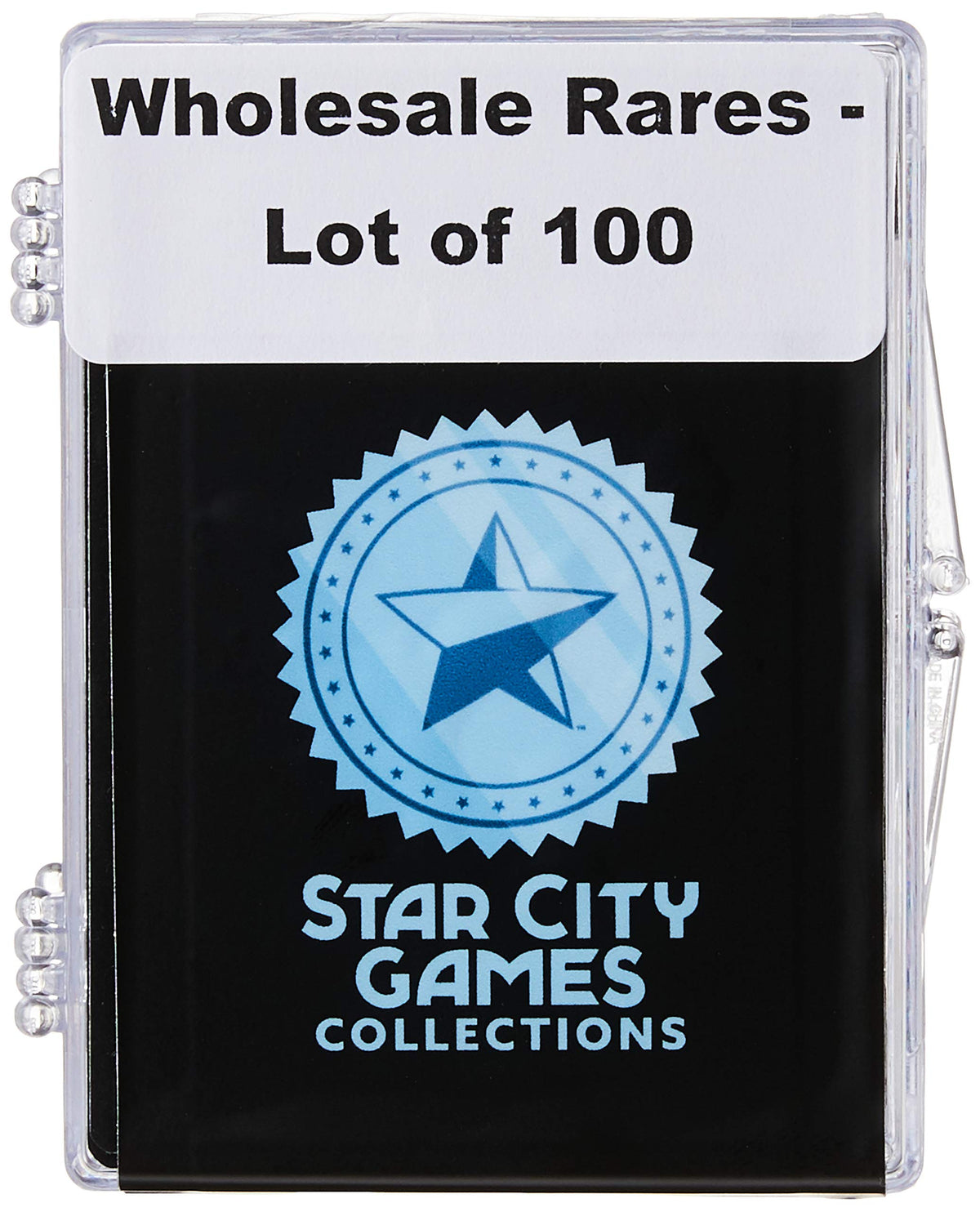 Star City Games 100 MTG rares bundle showcases diverse cards for collectors and players.