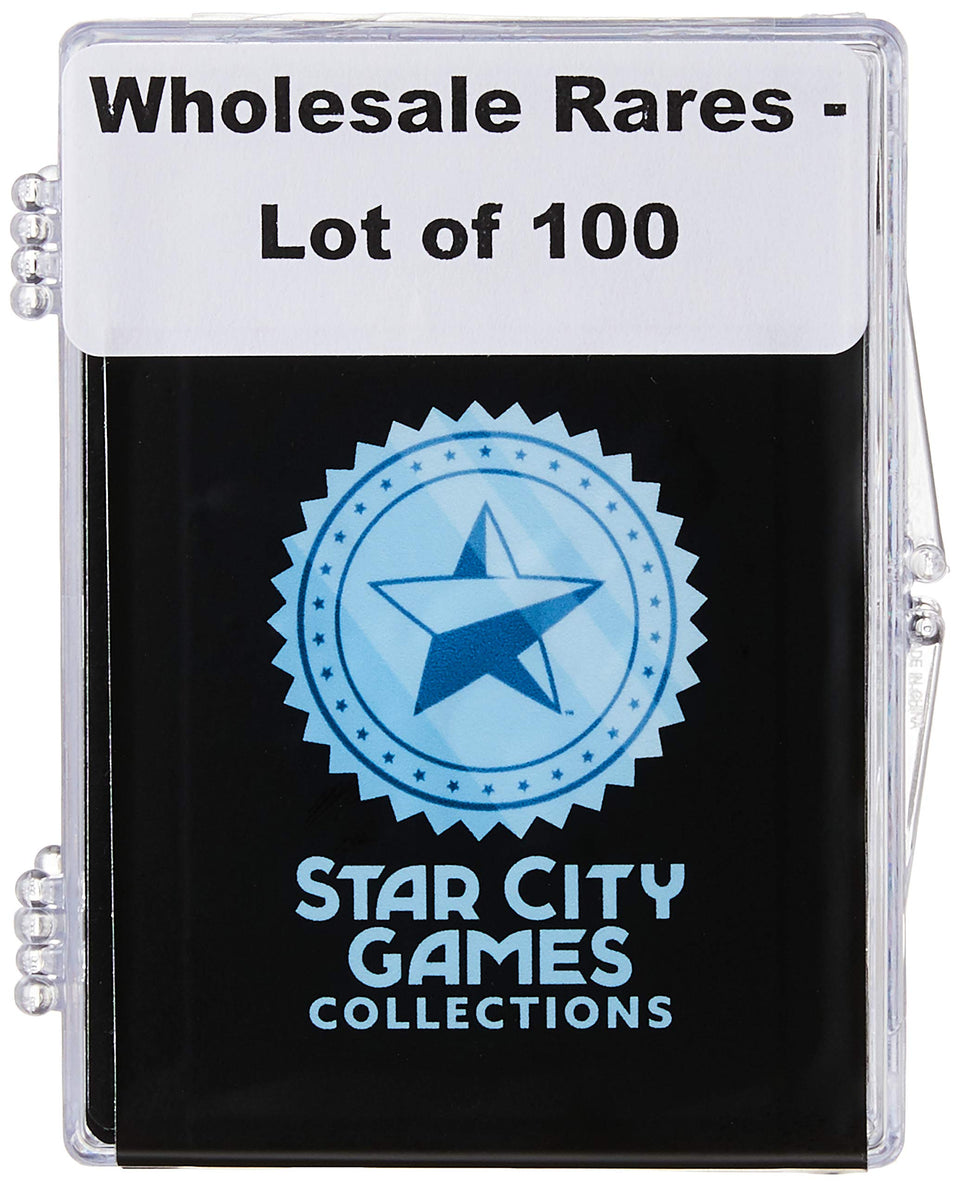 Star City Games 100 MTG rares bundle showcases diverse cards for collectors and players.