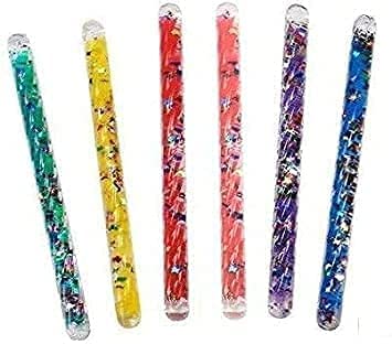 Star Magic Mini Spiral Glitter Wand six-pack gift set for celebrations.