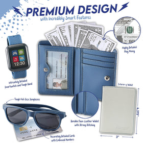 Star Princess play credit cards and ID for mature-feeling pretend scenarios.