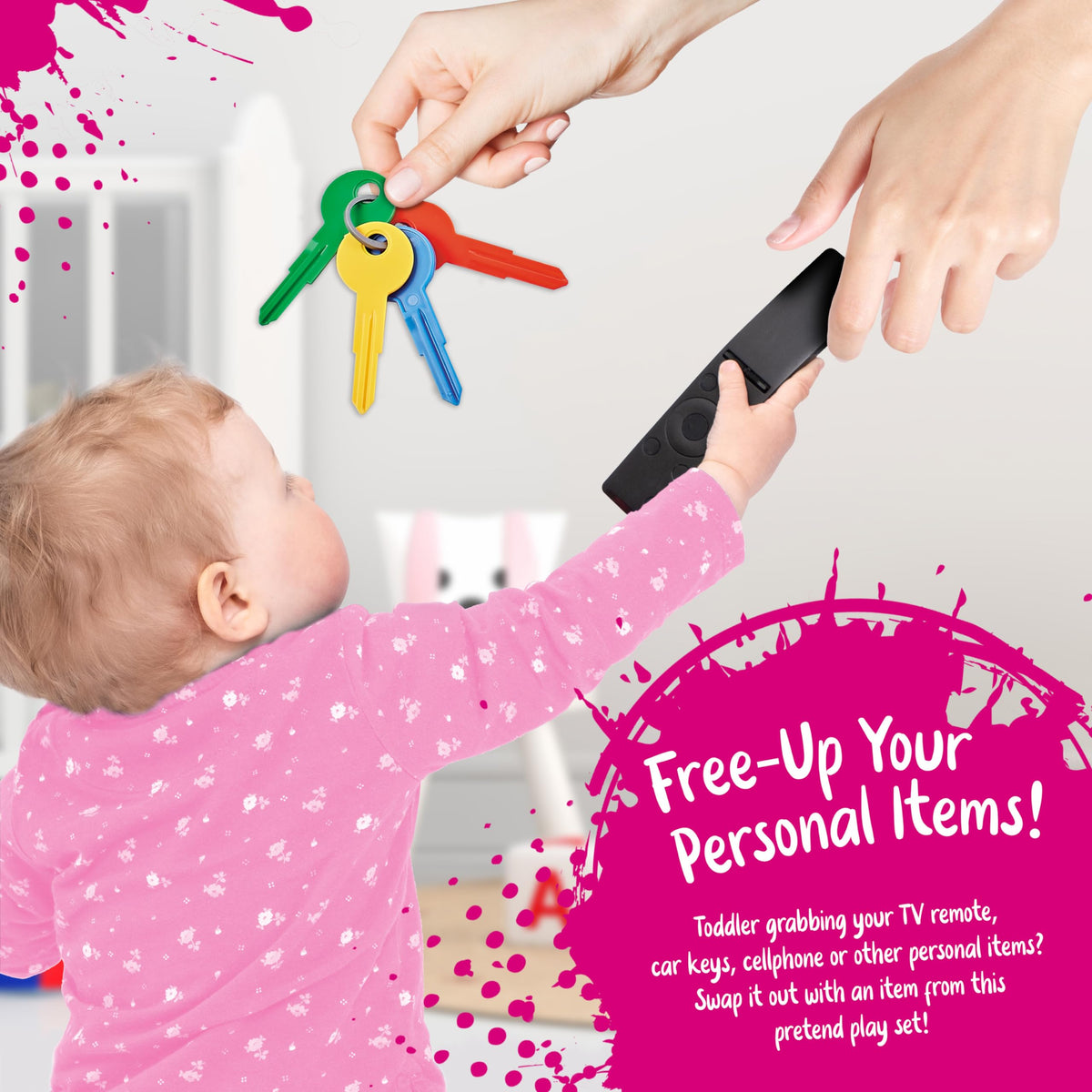 Star Princess purse with play money and card set for money-management pretend play