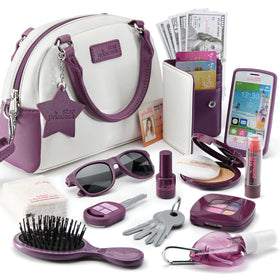Star Princess play purse front view for pretend dress-up and storage