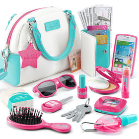 Star Princess play purse with toy phone for imaginative pretend play