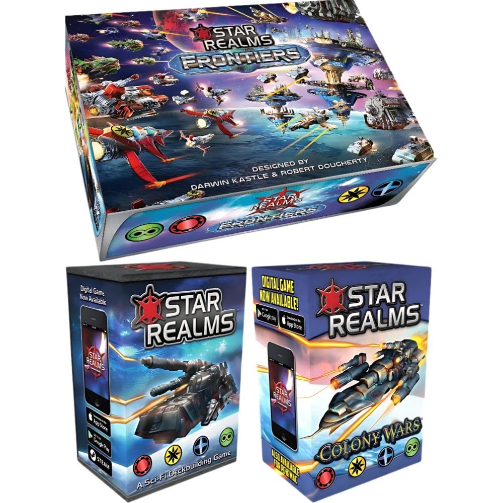 Star Realms Core Game components arranged for quick setup