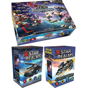 Star Realms Core Game components arranged for quick setup