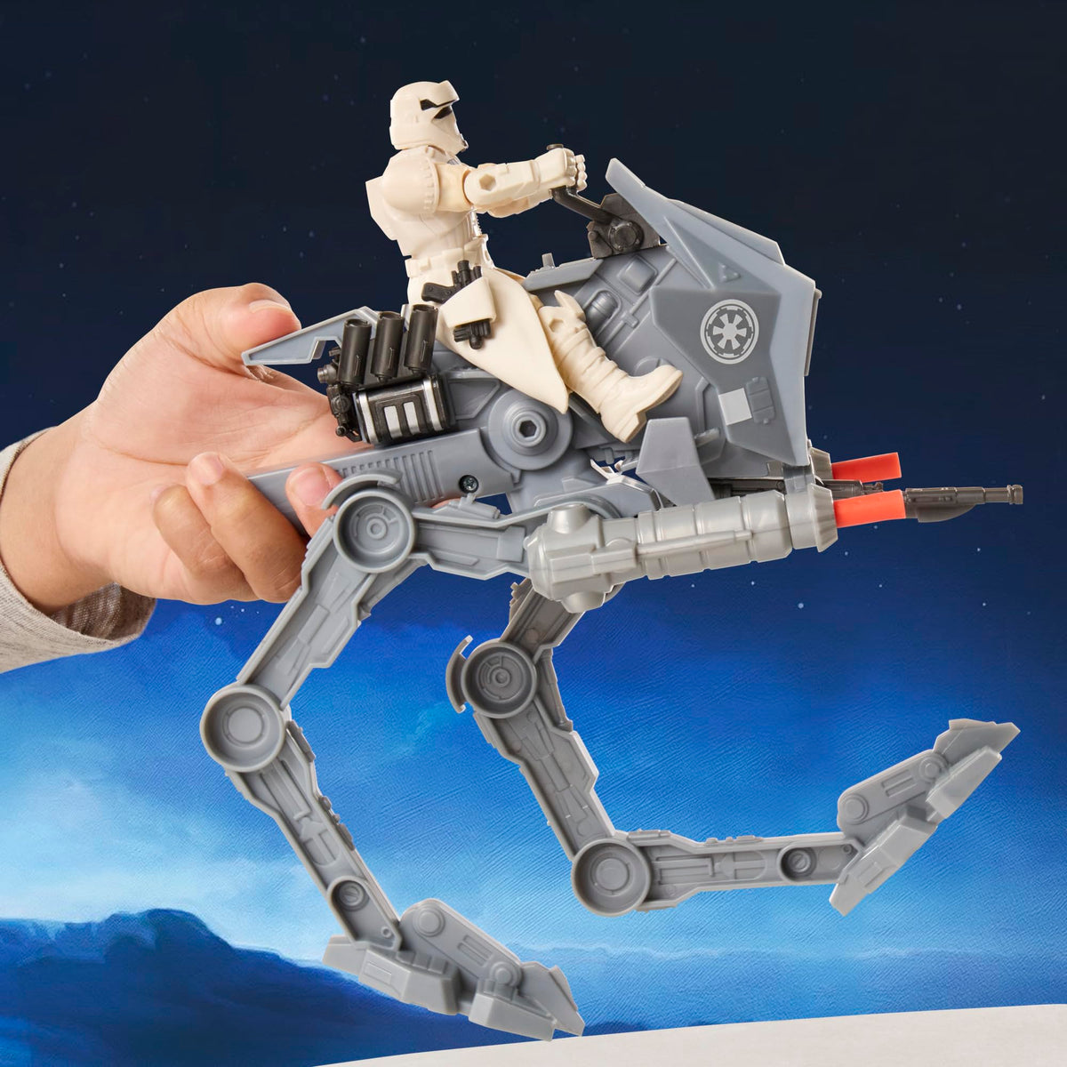STAR WARS ACTIONVERSE RT Vehicle display stand helps showcase your collection.