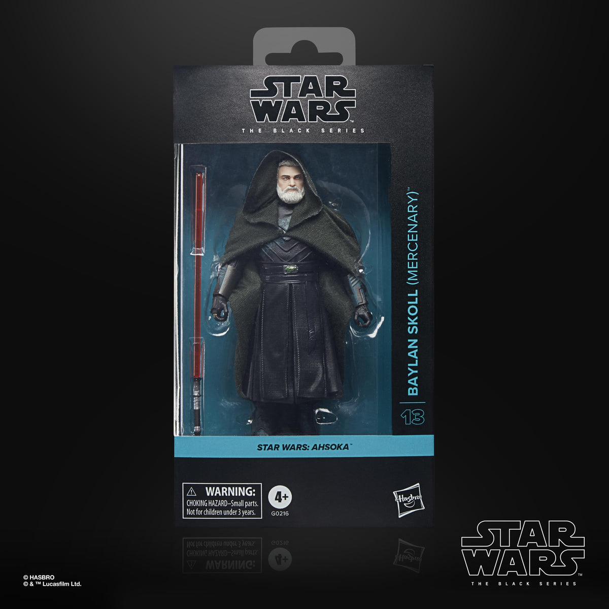 STAR WARS Baylan Skoll figure articulation pose showcases versatile shelf display.