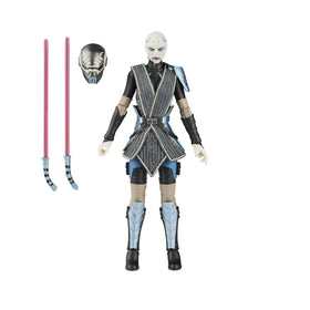 STAR WARS The Black Series Asajj Ventress front view for on-shelf display.