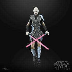 STAR WARS The Black Series Asajj Ventress dual lightsabers for action-ready poses.