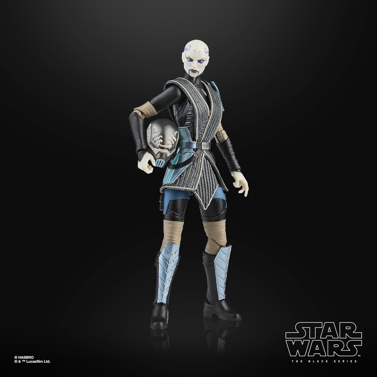 STAR WARS The Black Series Asajj Ventress removable helmet for display variation.