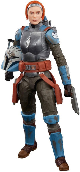 STAR WARS Black Series Bo-Katan Kryze figure posed mid-action, showing articulation