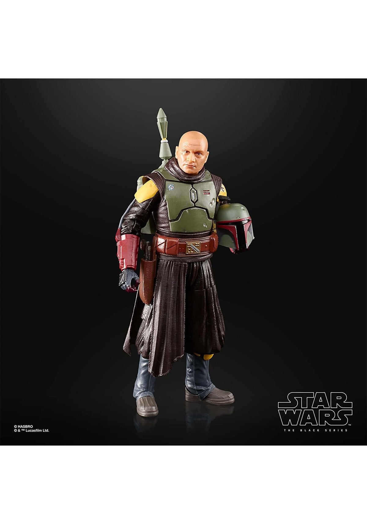 STAR WARS Black Series Boba Fett Throne Room figure on shelf display.