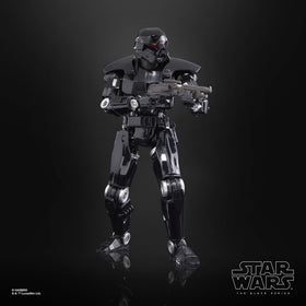 STAR WARS Black Series Dark Trooper 6-inch articulation supports multiple poses.