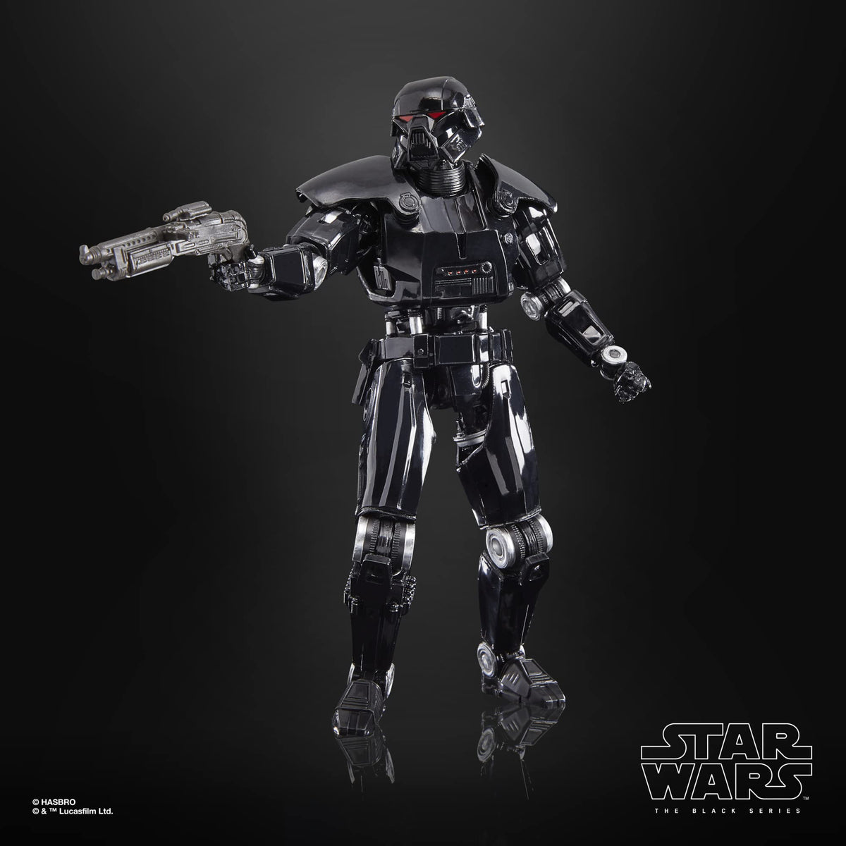 STAR WARS Black Series Dark Trooper articulated limbs enable dramatic poses.