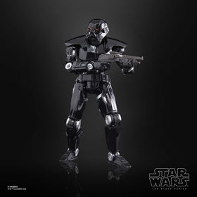 STAR WARS Black Series Dark Trooper collectible display ready figure.